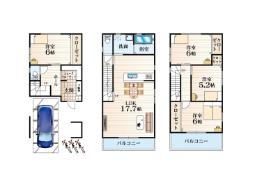 大阪市鶴見区横堤2丁目 全23区画